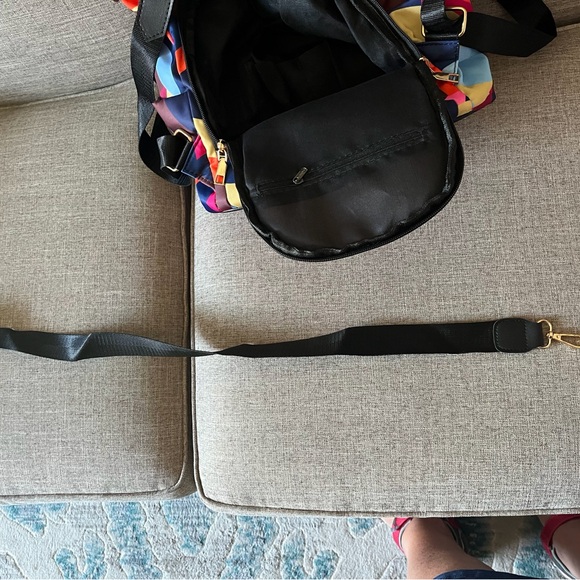 Multicolor POABA Geometric Backpack - Picture 5 of 8